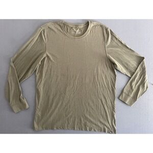 Eddie Bauer Men XL Legend Wash Shirt Long Sleeve Green Casual‎ Crewneck Cotton